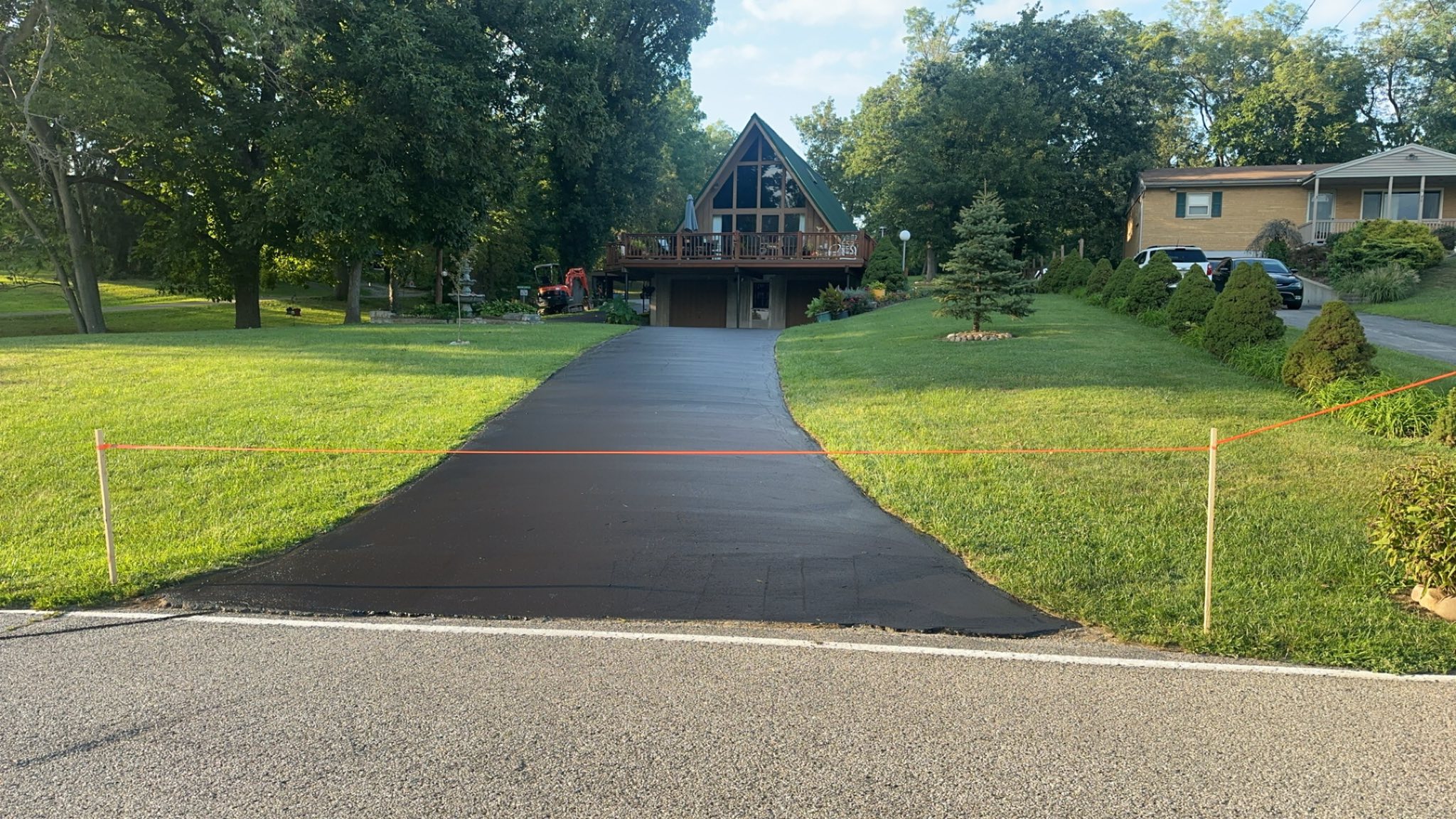 Driveway sealcoating project